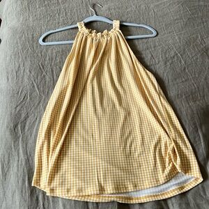 Checkered yellow tank